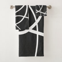 黒い背景に対する白いループ