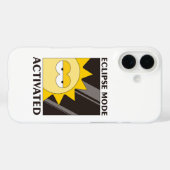 黒い背景に曇った太陽 Case-Mate iPhoneケース (裏面 (横))