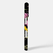 黒い背景に水色の野花の花束 Case-Mate iPhoneケース (裏面 / 右)