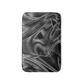 黒い背景に灰色の溝が付いている状態でねじれている バスマット (正面縦)