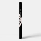 黒い背景に白い妖精 Case-Mate iPhoneケース (裏面 / 左)