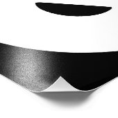 黒い背景に白のアンパサンド写真 フォトプリント            (角)