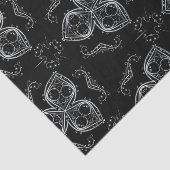 黒い背景に繊細なフィルムオーナメント 薄葉紙 (詳細)