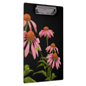 黒い背景に色の濃いピンクの花 クリップボード (右)