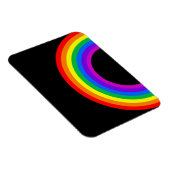 黒い背景に虹 マグネット (右側)