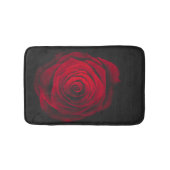 黒い背景に赤いバラのヴィンテージ効果 バスマット (正面)