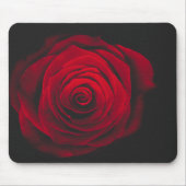 黒い背景に赤いバラのヴィンテージ効果 マウスパッド (正面)