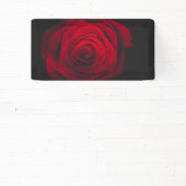 黒い背景に赤いバラのヴィンテージ効果 横断幕 (インサイチュ)