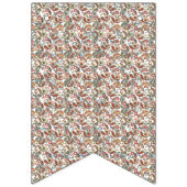 黒い背景に赤、緑、青のパターン バンティングフラッグ (第2の旗)