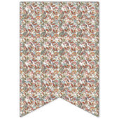 黒い背景に赤、緑、青のパターン バンティングフラッグ (第3の旗)