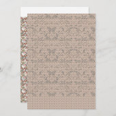 黒い背景に赤、緑、青のパターン 招待状 (正面/裏面)