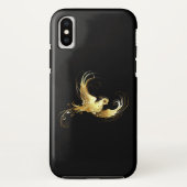 黒い背景に金色の鳥 Case-Mate iPhoneケース (裏面)