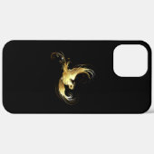 黒い背景に金色の鳥 Case-Mate iPhoneケース (裏面 (横))