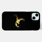黒い背景に金色の鳥 Case-Mate iPhoneケース (裏面 (横))