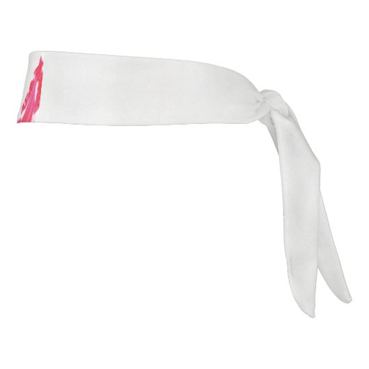 黒い背景に離れある赤い一組 タイヘッドバンド (回転90)