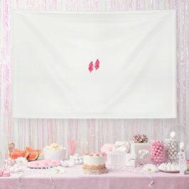 黒い背景に離れある赤い一組 横断幕