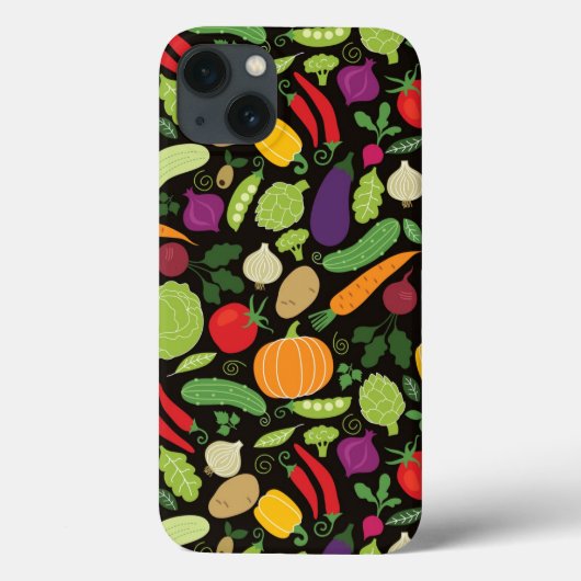 黒い背景に食べ物 Case-Mate iPhoneケース (裏面)