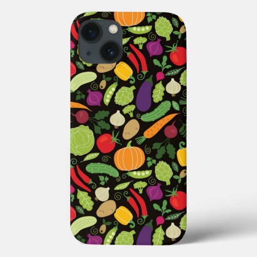 黒い背景に食べ物 Case-Mate iPhoneケース (裏面)