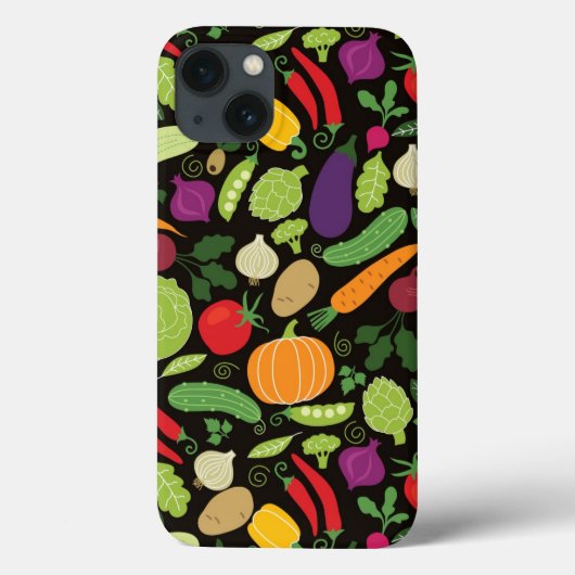 黒い背景に食べ物 Case-Mate iPhoneケース (裏面)