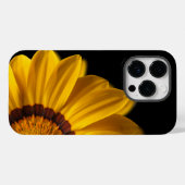 黒い背景に黄色い花 Case-Mate iPhoneケース (裏面 (横))