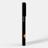 黒い背景に黄色い花 Case-Mate iPhoneケース (裏面 / 右)