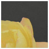 黒い背景に黄色のバラ、綿素材 ファブリック (クローズアップ)