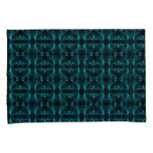 黒い背景に「水色のストロークが浮く」図形は？ 枕カバー (正面右)