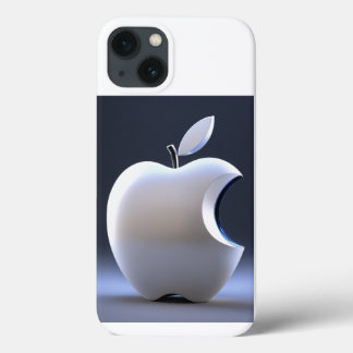 黒い背景にAppleの会社のロゴ iPhone 13ケース