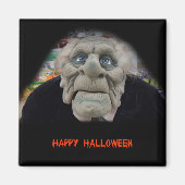 黒い背景のオールドマンマスク マグネット (正面)