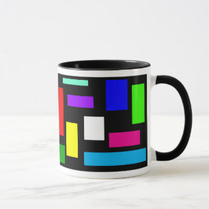 黒い背景のコーヒー・マグの色 マグカップ