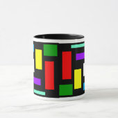 黒い背景のコーヒー・マグの色 マグカップ (中央)