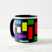 黒い背景のコーヒー・マグの色 マグカップ (正面左)