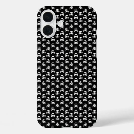 黒い背景のスケルトンの頭蓋骨 Case-Mate iPhoneケース (裏面)
