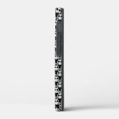 黒い背景のスケルトンの頭蓋骨 Case-Mate iPhoneケース (裏面 / 左)