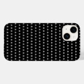 黒い背景のスケルトンの頭 Case-Mate iPhoneケース (裏面 (横))