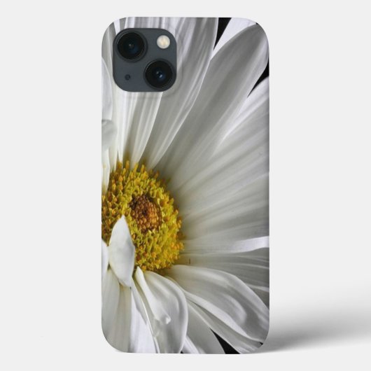 黒い背景のデイジー Case-Mate iPhoneケース (裏面)