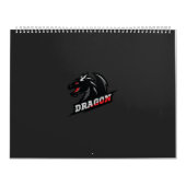 黒い背景のドラゴンロゴ カレンダー (カバー)