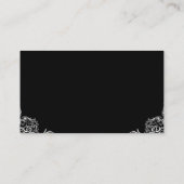 黒い背景のファンシーコーナー 名刺 (裏面)