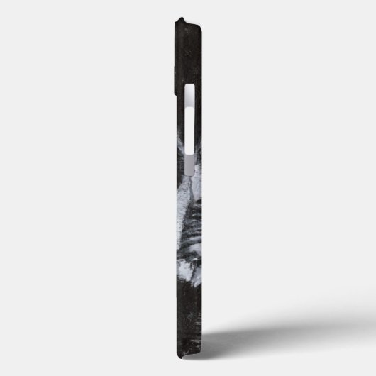 黒い背景の化石の白身魚 Case-Mate iPhoneケース (裏面 / 左)