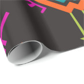 黒い背景の図形54rt ラッピングペーパー (ロールコーナー)