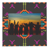 黒い背景の図形 フォトキューブ (右)