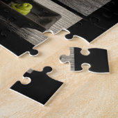 黒い背景の寿司のコレクション ジグソーパズル (側面)