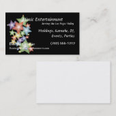 黒い背景の星 名刺 (正面/裏面)