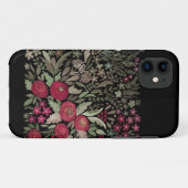 黒い背景の水色バラ、水色 Case-Mate iPhoneケース (裏面(横))