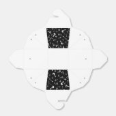 黒い背景の疑問符パターン フェイバーボックス (折り畳みなし)