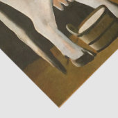 黒い背景の白い牛(家畜) 薄葉紙 (詳細)