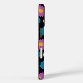 黒い背景の花フローラかわいいフェミニン女の子 Case-Mate iPhoneケース (裏面 / 右)