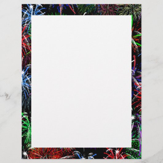 黒い背景の花火 チラシ (正面)