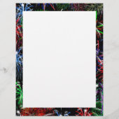 黒い背景の花火 チラシ (裏面)