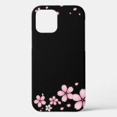 黒い背景の花 Case-Mate iPhoneケース (裏面)